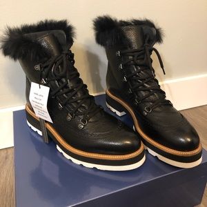 Black leather boots by Napoleoni NWT size 37